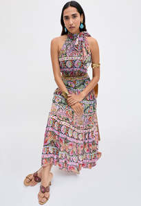 Rixo: Abi Dress Cara Stripe - Black