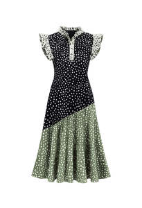 Dresses: Mix Fawn Spot Remi Dress