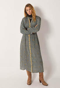 Ophelia Dress - Blue Shibori