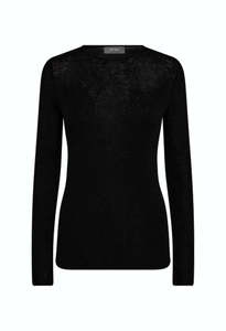 Clothing: Bouch O-Neck Knit - Black
