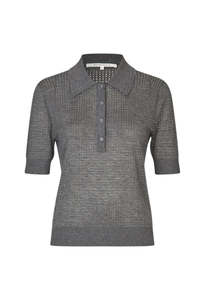 Annika Knit SS - Grey Mélange