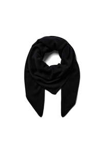 Accessories: Enata Cashmere Knit Scarf - Black