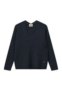 Thora V-Neck Knit - Salute Navy