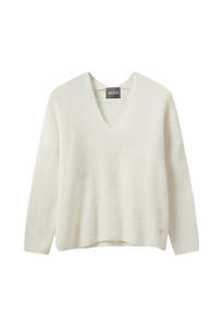 Thora V-Neck Knit - Ecru