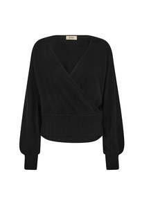 Mos Mosh: MMAdy Cashmere Wrap Knit - Black