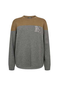Mos Mosh: MMFast Tani LS Knit - Grey Mélange