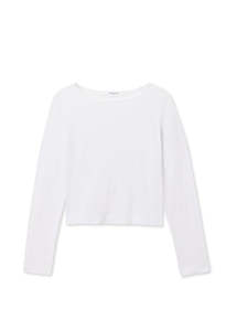 Perfectwhitetee: Parker Long Sleeve - White
