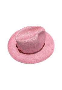 Travaux En Cours - Borsalino Hat Leather Straps Rosa