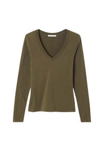 American Vintage: Gamipy Long Sleeve T-Shirt - Wood