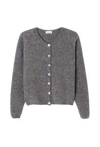 American Vintage: Vitow Cardigan - Steel Mélange