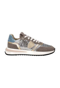 Phillippe Model: Tropez 2.1 Low Woman - Glitter Argent Rose
