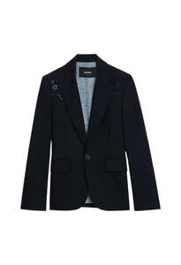 Vavy Tailleur Strass Blazer - Ink