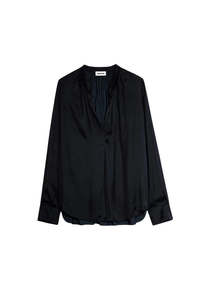 Tink Satin Blouse - Noir