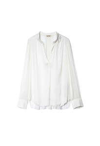 Tink Satin Blouse - Ecru