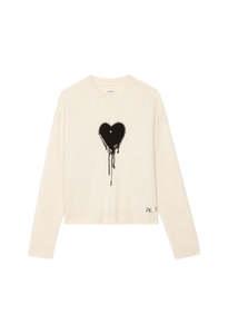 Zadig Et Voltaire: Markus WS Aero Heart - Eggshell
