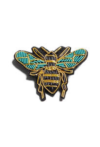 Green Bee Brooch