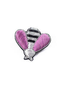 Pink Bee Brooch