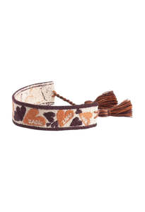 Jewellery: Zadig Woven Heart Bracelet - Flame