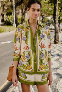 All: Sand Tropical Scarf Shirt