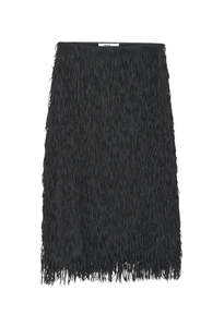 Day Birger Et Mikkelsen: Sabrina Delicate Fringes Skirt - Black