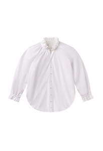 Citizens Of Humanity: Loretta Ruffle Top - Optic White