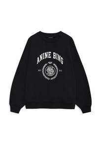 Anine Bing: Miles Sweatshirt Collegiate - Vintage Black