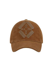 Harsha Leather Cap - Marron