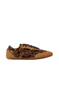 Ba Sh: Celleste Soft Leather Trainer - Leopard