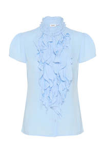 Clothing: Elli SS Shirt - Chambray Blue