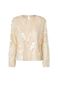 Glimmer Blouse - Jet Stream