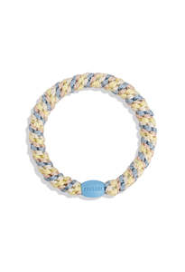 Accessories: KKNEKKI Mix Seablue Light Yellow Glitter Hair Ties