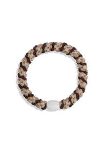 Accessories: KKNEKKI Mix Wheat Dark Rust Glitter Hair Ties