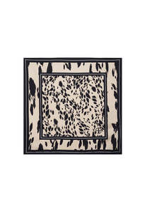 Anine Bing: York Scarf Leopard - Pearl White