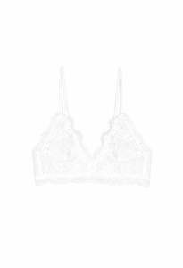 Anine Bing: Lace Bra With Trim - Ivory