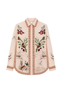 Bird of Poetry Soft Pink Shirt