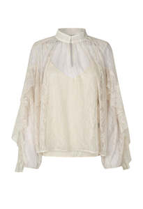 Sybell Lace Blouse - Soft Beige