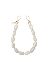 Abbey Beads Wristlet - Off White