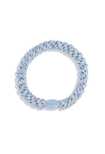 Accessories: KKNEKKI Sparkling Blue Glitter Hair Ties