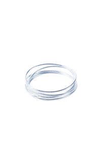Buddhist Bracelet Thin - Silver