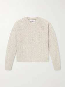 Frontpage: Keanu Cable-Knit Merino Wool-Blend Sweater