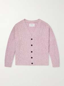 Keanu Cable-Knit Merino Wool-Blend Cardigan