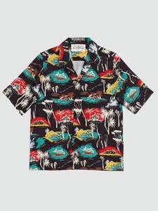 Te Ika A Māui Camp Collar Printed Lyocell-Twill Shirt