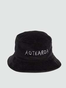 Aotearoa Embroidered Corduroy Bucket Hat