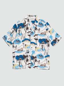 Te Ika A Māui Camp Collar Printed Lyocell-Twill Shirt