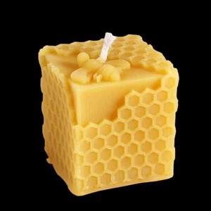 All Honey: Beeswax Cube Comb Candle