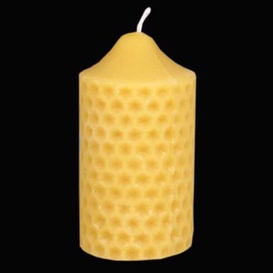 All Honey: Beeswax Pillar Comb Candle