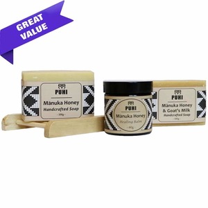 PUHI Mānuka Honey Healing Balm & Soaps
