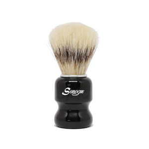 Boar Bristle Shaving Brushes: Semogue Torga C3 Extra Boar Shaving Brush Jet Black