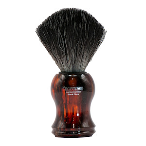 Synthetic Shaving Brushes: ManCave 21 HA Black Fibre Sythetic Shaving Brush - Tortoiseshell