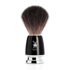 Synthetic Shaving Brushes: Muhle 21M226 Rytmo Black Fibre Synthetic Shaving Brush - Black